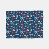 Weltmeer Fleecedecke (Vorderseite (Horizontal))