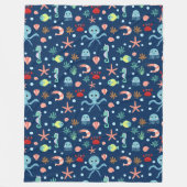 Weltmeer Fleecedecke (Vorderseite)