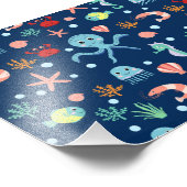 Weltmeer Fotodruck (Ecke)