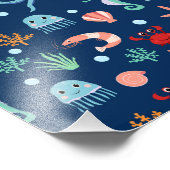 Weltmeer Fotodruck (Ecke)