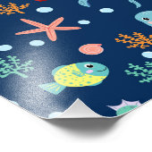 Weltmeer Fotodruck (Ecke)