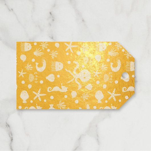 Weltmeer Geschenkanhänger (Vorderseite (Horizontal))