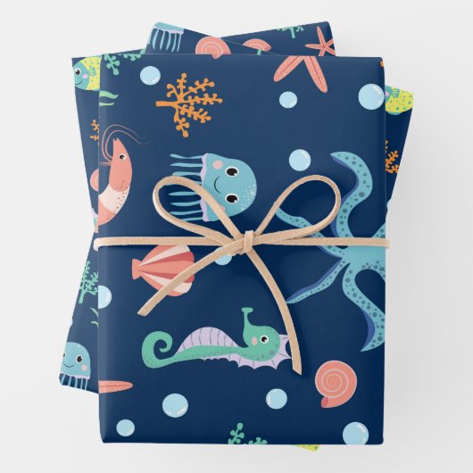 Weltmeer Geschenkpapier Set (Beispiel)
