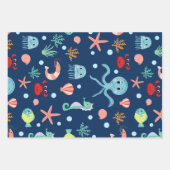 Weltmeer Geschenkpapier Set (Vorderseite)