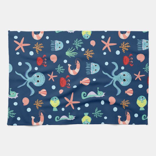 Weltmeer Geschirrtuch (Horizontal)