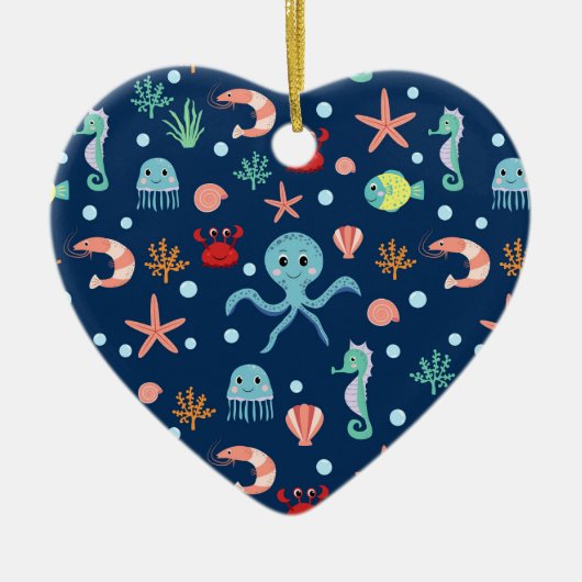 Weltmeer Keramik Ornament (Vorne)