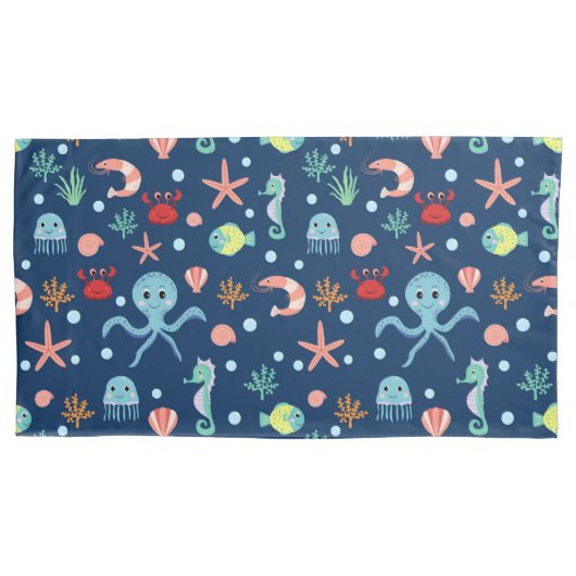 Weltmeer Kissenbezug (Vorderseite-Links)