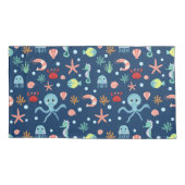 Weltmeer Kissenbezug (Rückseite-Links)