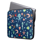 Weltmeer Laptopschutzhülle (Vorderseite Links)