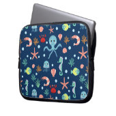 Weltmeer Laptopschutzhülle (Vorderseite Links)