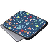 Weltmeer Laptopschutzhülle (Vorne Knopf)