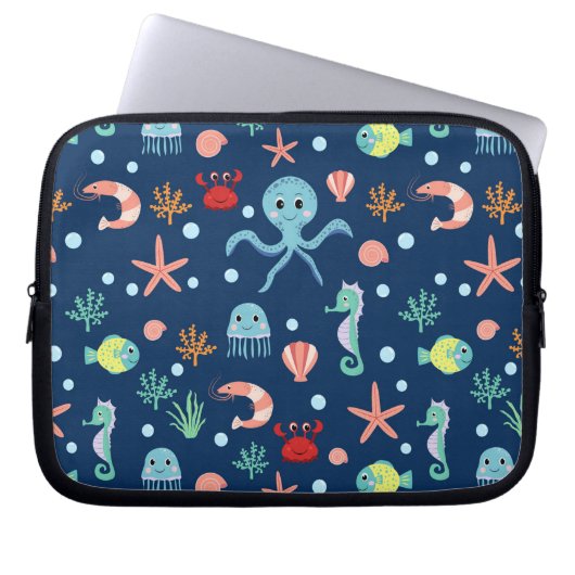 Weltmeer Laptopschutzhülle (Vorderseite)