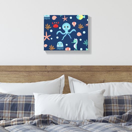 Weltmeer Leinwanddruck (Insitu (Schlafzimmer))