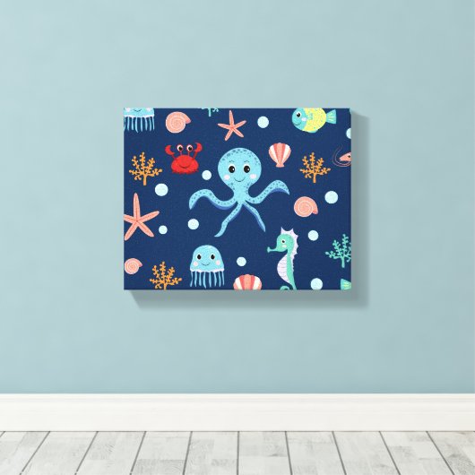 Weltmeer Leinwanddruck (Insitu (Holzboden))