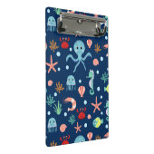 Weltmeer Mini Klemmbrett (Schrägansicht)