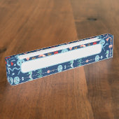 Weltmeer Namensplakette (Seite)