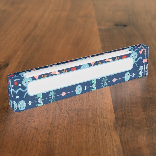 Weltmeer Namensplakette (Seite)