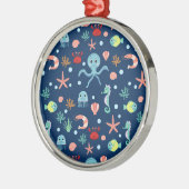 Weltmeer Ornament Aus Metall (Links)