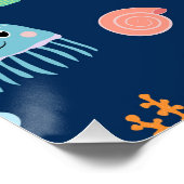 Weltmeer Poster (Ecke)