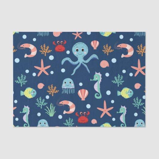 Weltmeer Seidenpapier (Vorderseite)