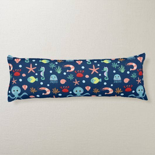 Weltmeer Seitenschläferkissen (Rückseite)