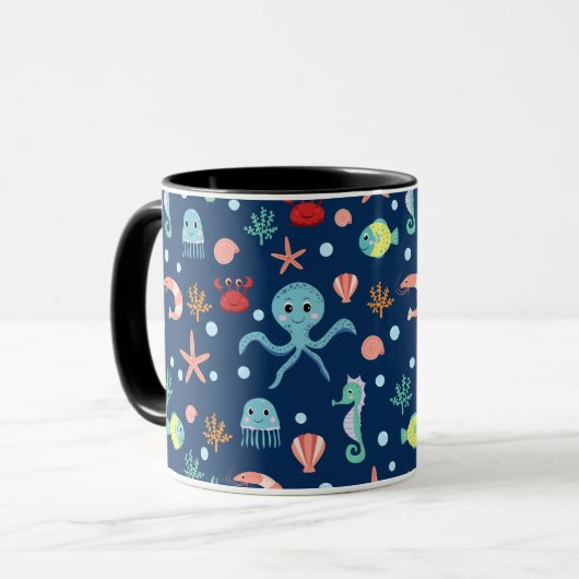 Weltmeer Tasse (Vorderseite Links)