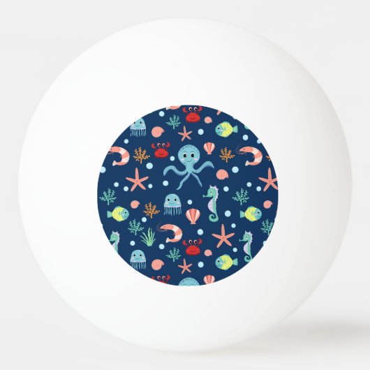 Weltmeer Tischtennisball (Vorderseite)