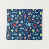 Weltmeer Wandteppich (Vorderseite (Horizontal))