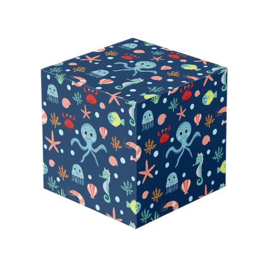 Weltmeer Würfel (Vorderseite Schrägansicht)