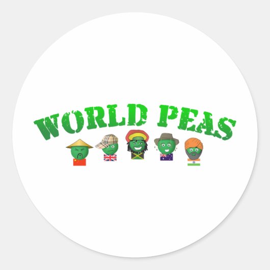 Weltmeere Runder Aufkleber (Vorderseite)