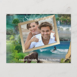 Weltmeere und -flüsse, Seen und Sport Ankündigungspostkarte