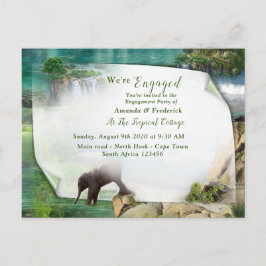 Weltmeere und -flüsse, Seen und Sport Einladungspostkarte