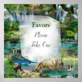 Weltmeere und -flüsse, Seen und Sport Poster