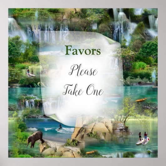 Weltmeere und -flüsse, Seen und Sport Poster (Vorne)