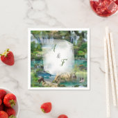 Weltmeere und -flüsse, Seen und Sport Serviette (Beispiel)