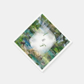 Weltmeere und -flüsse, Seen und Sport Serviette (Ecke)