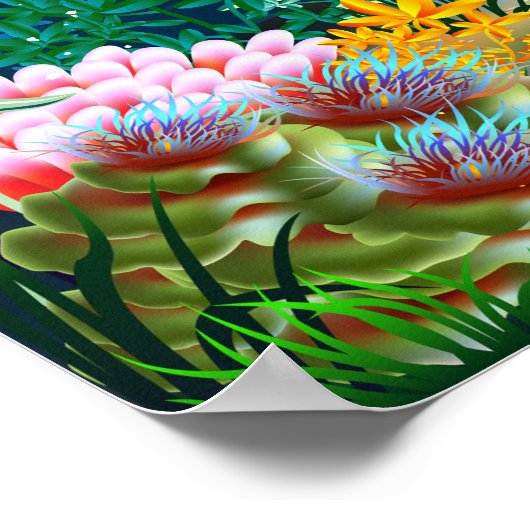 Weltmeerposter Poster (Ecke)