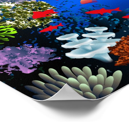 Weltmeerposter Poster (Ecke)