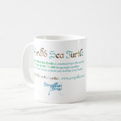 Weltmeerschildkröte-Tasse Kaffeetasse (Vorderseite Links)