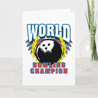 Weltmeister im Bowling Feiertagskarte