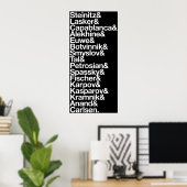 Weltmeister im Schach Poster (Heimbüro)