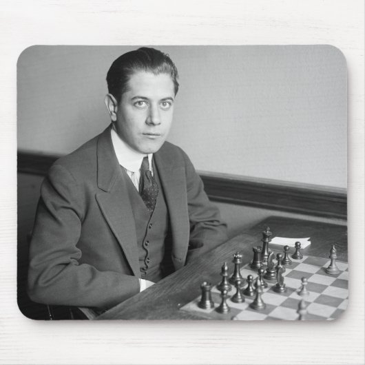 Weltmeister-Schach-Spieler, 1915 Mousepad (Vorne)
