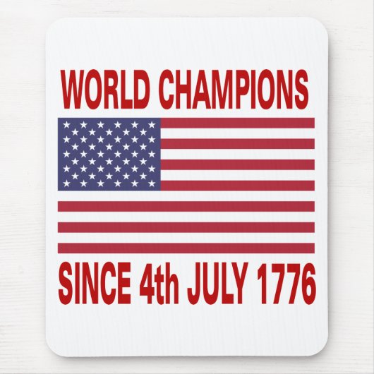 Weltmeister seit 1776 mousepad (Vorne)