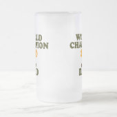 Weltmeister-Vater-Bier-Tasse Mattglas Bierglas (Mittel)