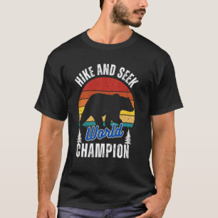 Weltmeister-Wanderbär-Spaß-Hiking T-Shirt