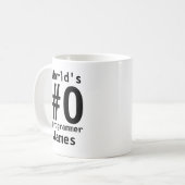 Weltmeisterin - Personalisierter Cup Kaffeetasse (Vorderseite Links)
