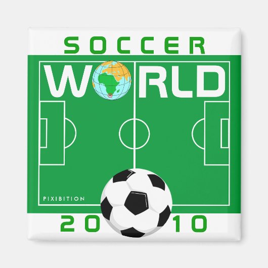 Weltmeisterschaft 2010 Fußball-Feldmagnet Magnet (Vorne)