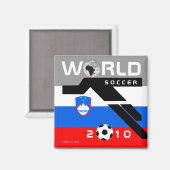 Weltmeisterschaft 2010 Slowenischer Magnet (Vorderseite/Rückseite)