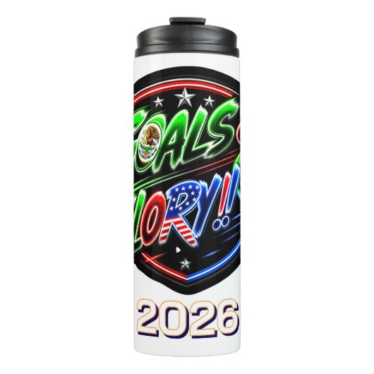 Weltmeisterschaft 2026 Feiern Thermosbecher (Vorderseite)
