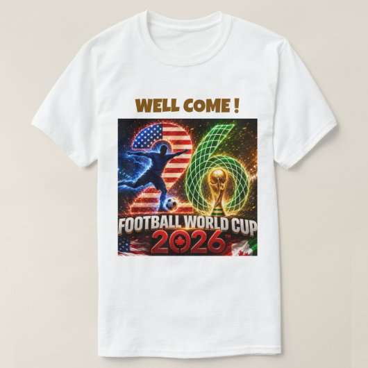 Weltmeisterschaft 2026 T-Shirt (Design vorne)